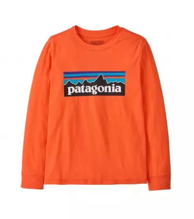 Детска Блуза Patagonia Kid's P-6 Logo Long- Sleeved T-Shirt