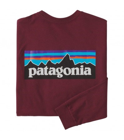 Bluse Patagonia Long-Sleeved P-6 Logo Responsibili-Tee M's