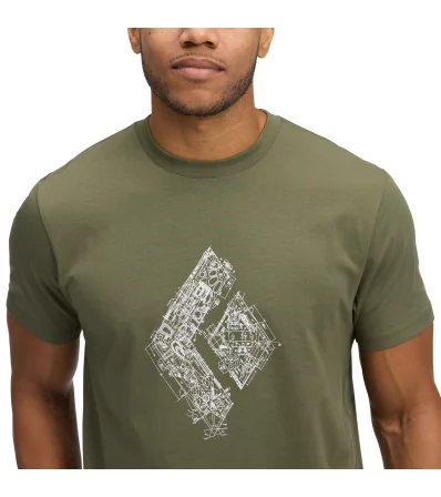 Тениска Black Diamond Engineered Diamond SS Tee M's