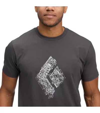 Тениска Black Diamond Engineered Diamond SS Tee M's